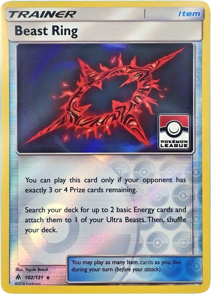 Beast Ring - 102/131 (Pokemon League) - 102/131: League & Championship Cards