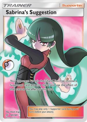 Sabrina's Suggestion (Full Art) - 181/181: SM - Team Up