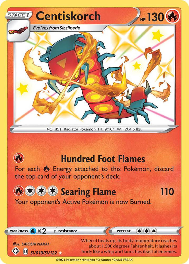 Centiskorch - SV019/SV122: Shining Fates: Shiny Vault