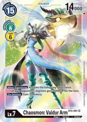Chaosmon: Valdur Arm - BT4-091 SR: Great Legend