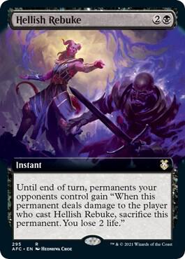 Hellish Rebuke (Extended Art) - 295: Commander: Adventures in the Forgotten Realms