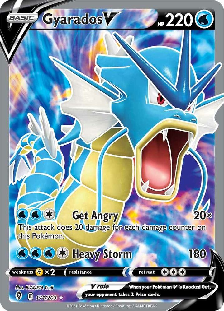 Gyarados V (Full Art) - 171/203: SWSH07: Evolving Skies