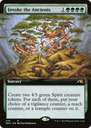 Invoke the Ancients (Extended Art) - 474: Kamigawa: Neon Dynasty