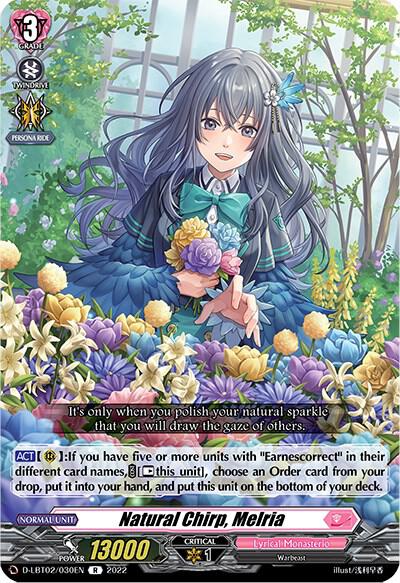 Natural Chirp, Melria - D-LBT02/030EN: D-LBT02: Lyrical Monasterio ~It's a New School Term!~