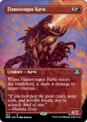 Flametongue Kavu (Borderless) - 432: Dominaria Remastered