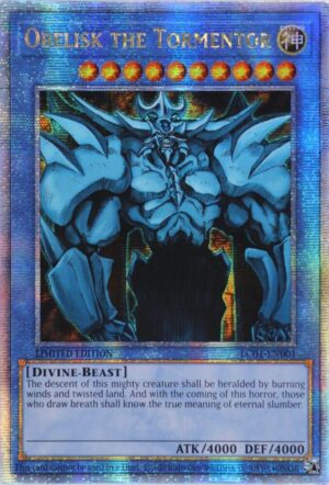 Obelisk the Tormentor (Quarter Century Secret Rare) - LC01-EN001: Legendary Collection: 25th Anniversary Edition
