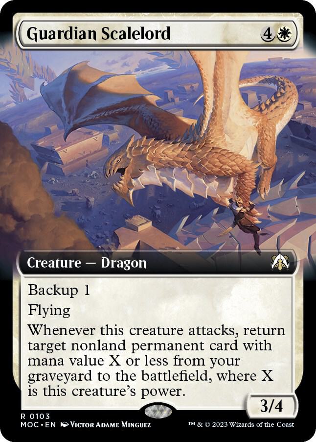 Guardian Scalelord (Extended Art) - 103: Commander: March of the Machine