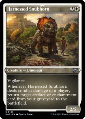 Harnessed Snubhorn (Foil Etched) - 103: March of the Machine: The Aftermath