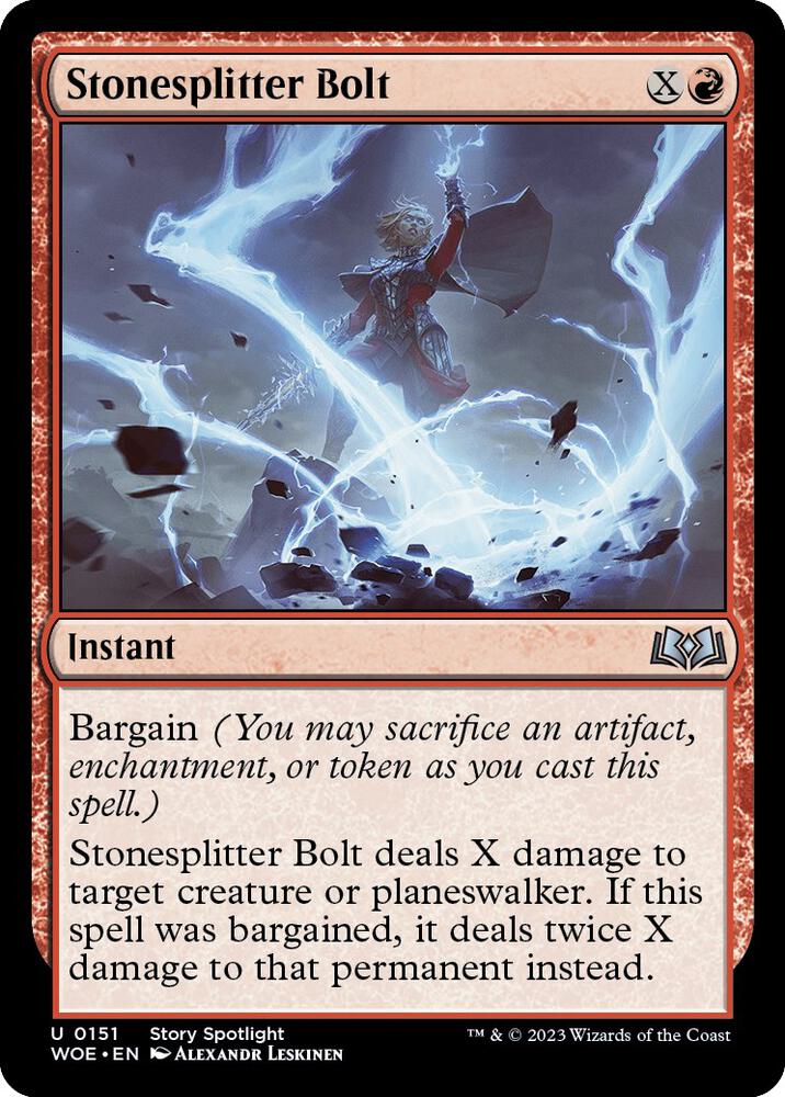 Stonesplitter Bolt - 151: Wilds of Eldraine