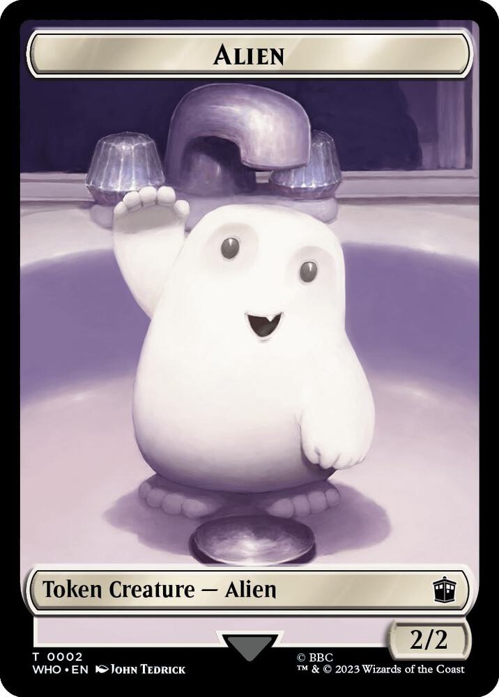 Alien // Dinosaur Double-Sided Token - 2 // 20: Universes Beyond: Doctor Who