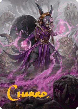 Liliana of the Dark Realms Art Card (Gold-Stamped Signature) - 51: Art Series: Bloomburrow