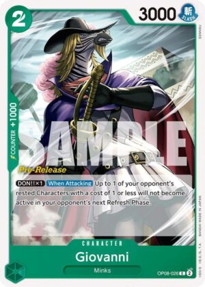 Giovanni - OP08-026: Two Legends Pre-Release Cards