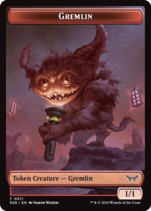 Gremlin // Manifest Double-Sided Token - 11 // 18: Duskmourn: House of Horror