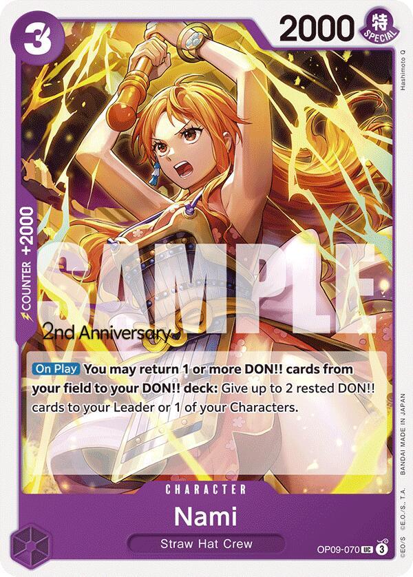 Nami (070) - OP09-070: Emperors in the New World: 2nd Anniversary Tournament Cards