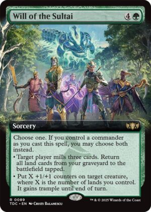 Will of the Sultai (Extended Art) - 89: Commander: Tarkir: Dragonstorm