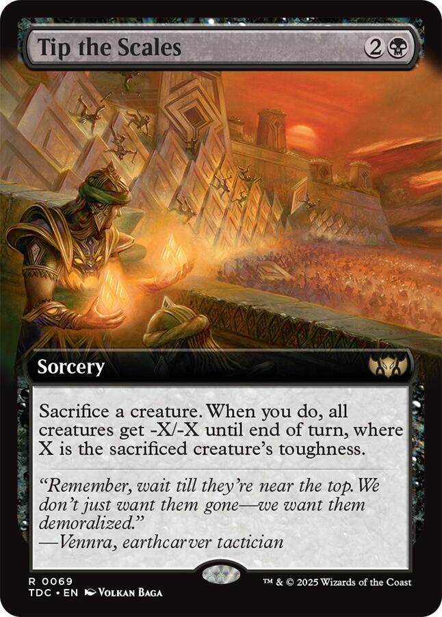 Tip the Scales (Extended Art) - 69: Commander: Tarkir: Dragonstorm