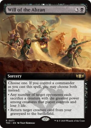 Will of the Abzan (Extended Art) - 71: Commander: Tarkir: Dragonstorm