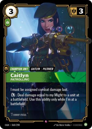 Caitlyn - Patrolling - 068/298: Origins
