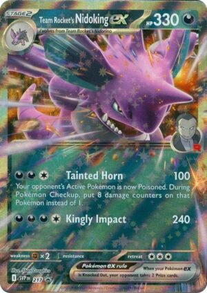 Team Rocket's Nidoking ex - 217 - 217: SV: Scarlet & Violet Promo Cards