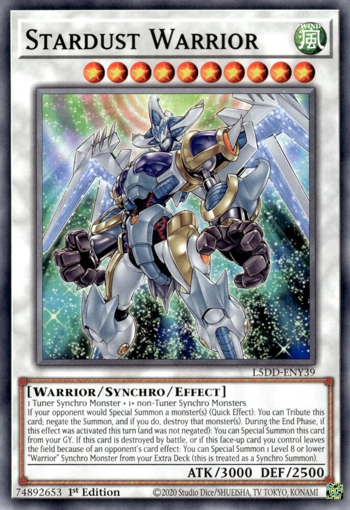 Stardust Warrior - L5DD-ENY39: Legendary 5D's Decks