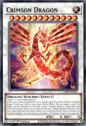 Crimson Dragon - L5DD-ENY41: Legendary 5D's Decks