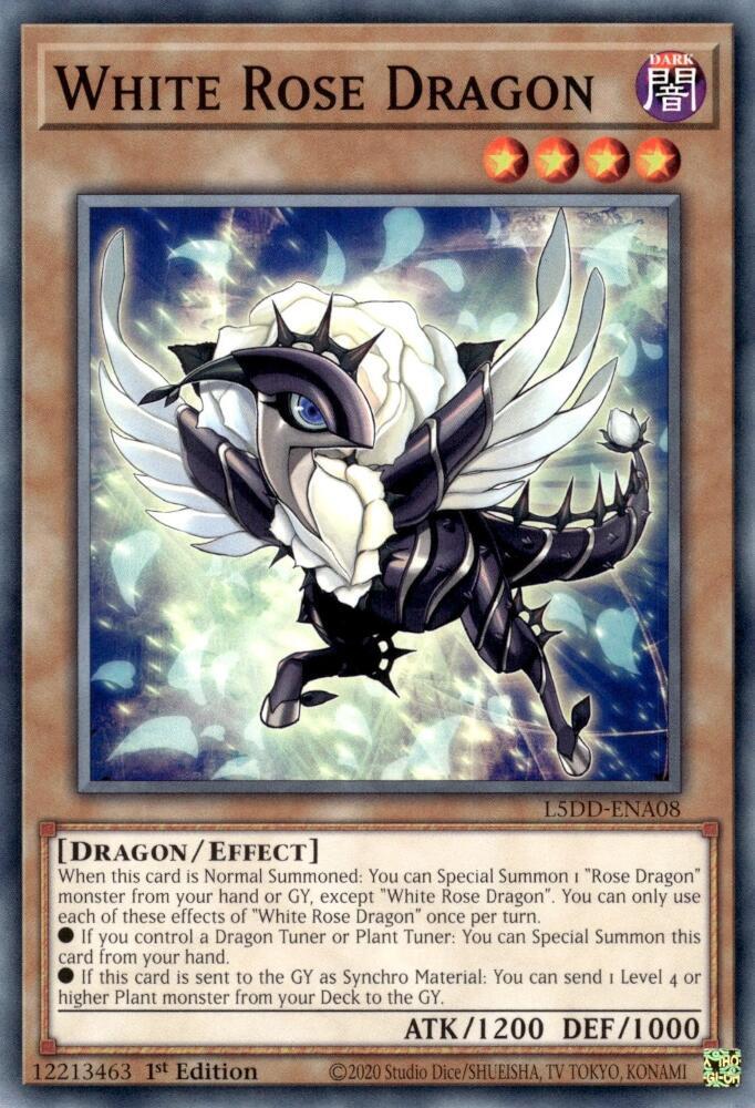 White Rose Dragon - L5DD-ENA08: Legendary 5D's Decks