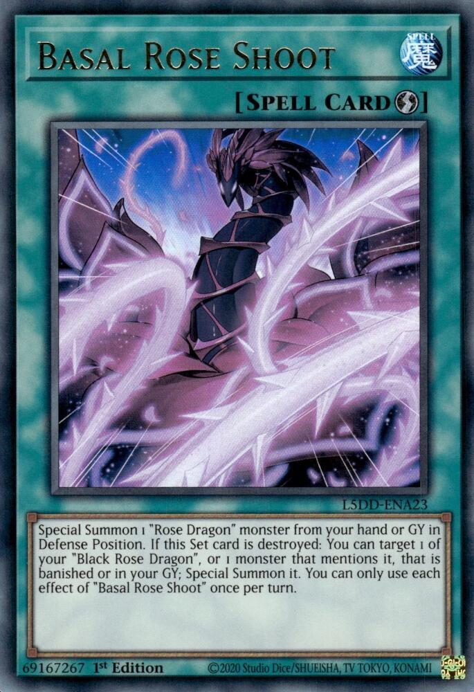 Basal Rose Shoot (Ultra Rare) - L5DD-ENA23: Legendary 5D's Decks