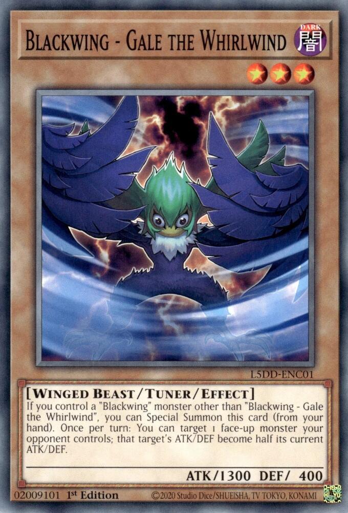 Blackwing - Gale the Whirlwind - L5DD-ENC01: Legendary 5D's Decks
