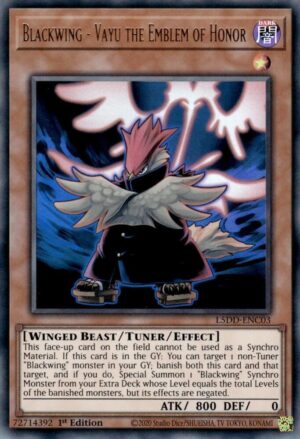 Blackwing - Vayu the Emblem of Honor - L5DD-ENC03: Legendary 5D's Decks