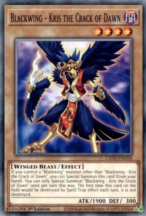 Blackwing - Kris the Crack of Dawn - L5DD-ENC05: Legendary 5D's Decks