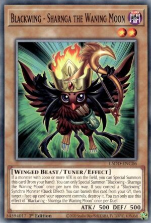 Blackwing - Sharnga the Waning Moon - L5DD-ENC06: Legendary 5D's Decks