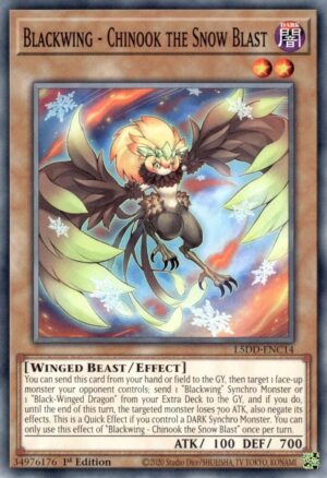 Blackwing - Chinook the Snow Blast - L5DD-ENC14: Legendary 5D's Decks