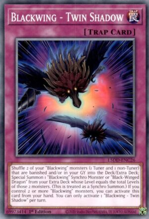 Blackwing - Twin Shadow - L5DD-ENC26: Legendary 5D's Decks
