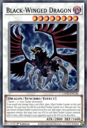 Black-Winged Dragon (L5DD-ENC30) - L5DD-ENC30: Legendary 5D's Decks