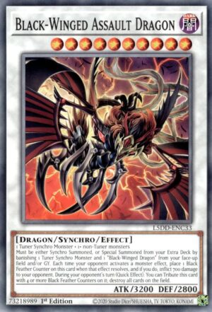 Black-Winged Assault Dragon - L5DD-ENC33: Legendary 5D's Decks
