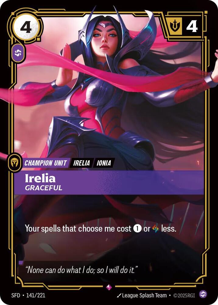 Irelia - Graceful - 141/221: Spiritforged