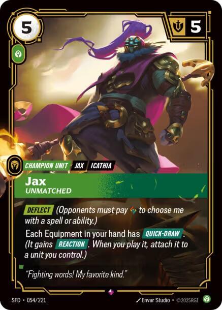 Jax - Unmatched - 054/221: Spiritforged