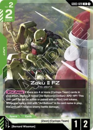 Zaku II FZ - GD03-020: Steel Requiem