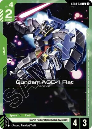 Gundam AGE-1 Flat - GD03-031: Steel Requiem
