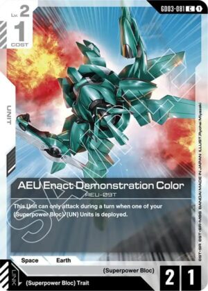 AEU Enact Demonstration Color - GD03-081: Steel Requiem