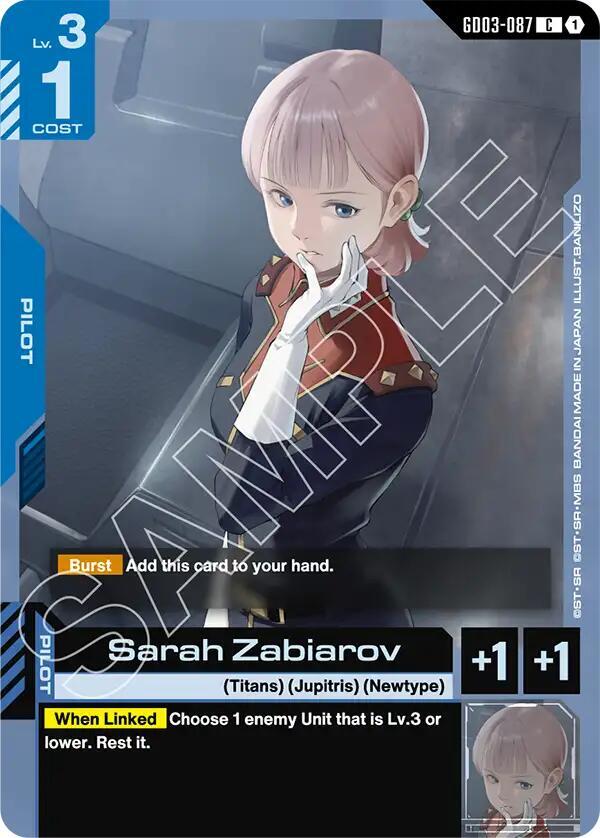Sarah Zabiarov - GD03-087: Steel Requiem
