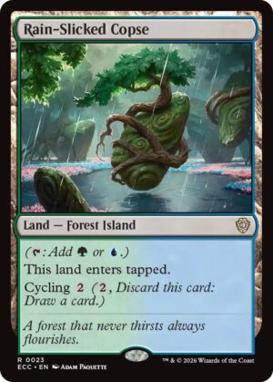 Rain-Slicked Copse - 23: Commander: Lorwyn Eclipsed