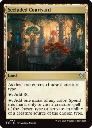 Secluded Courtyard - 62: Commander: Lorwyn Eclipsed