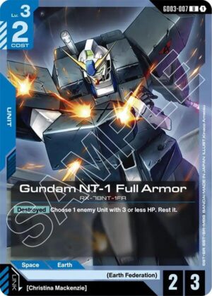Gundam NT-1 Full Armor - GD03-007: Steel Requiem