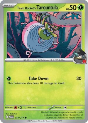 Team Rocket's Tarountula - 018/217: ME: Ascended Heroes