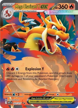 Mega Charizard Y ex - 022/217 - 022/217: ME: Ascended Heroes