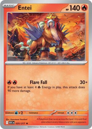 Entei - 025/217: ME: Ascended Heroes