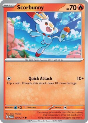 Scorbunny - 036/217 - 036/217: ME: Ascended Heroes
