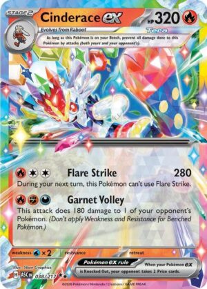 Cinderace ex - 038/217: ME: Ascended Heroes