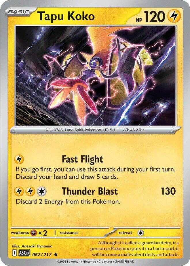 Tapu Koko - 067/217: ME: Ascended Heroes